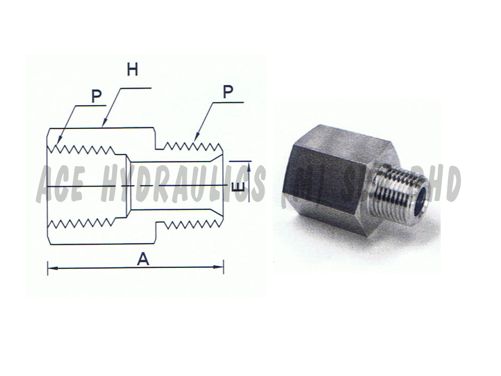Adapter - Female NPT to same size male NPT-image