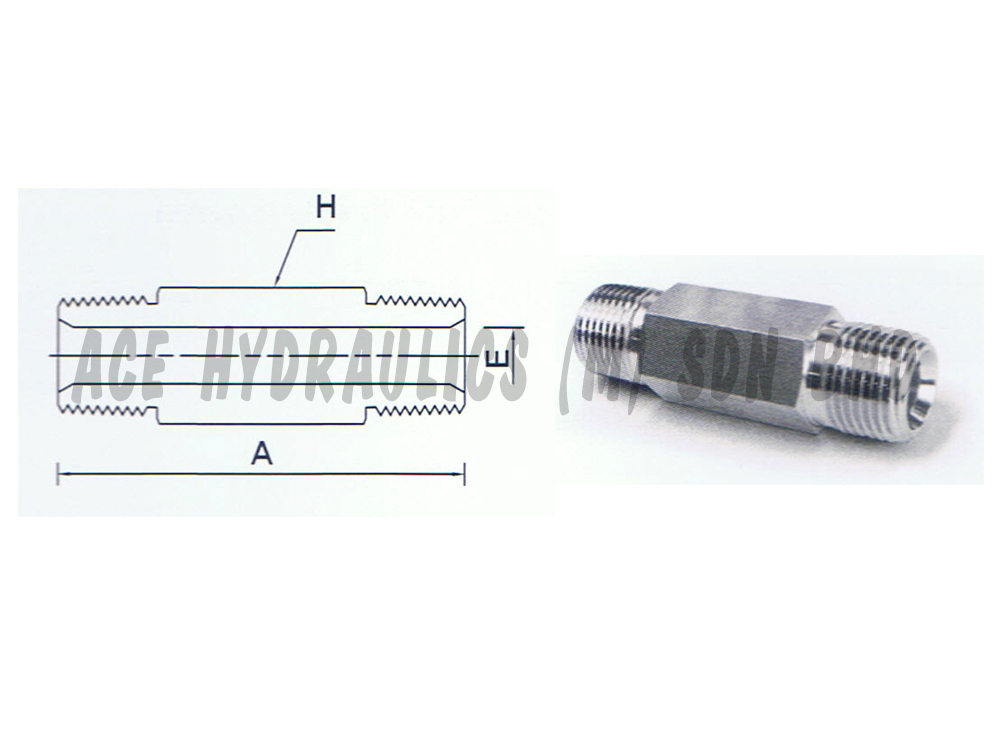 Hex Long Nipple-image