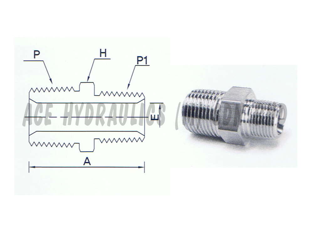 Hex Reducing Nipple-image